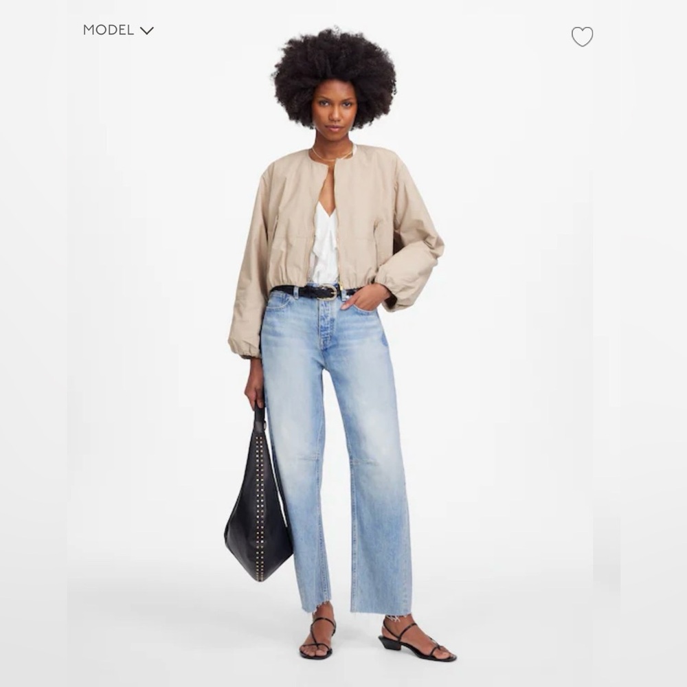 Madewell Darted Barrel-Leg Jean Edmonson wash size 24